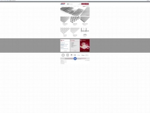 Perforated nets with woven construction